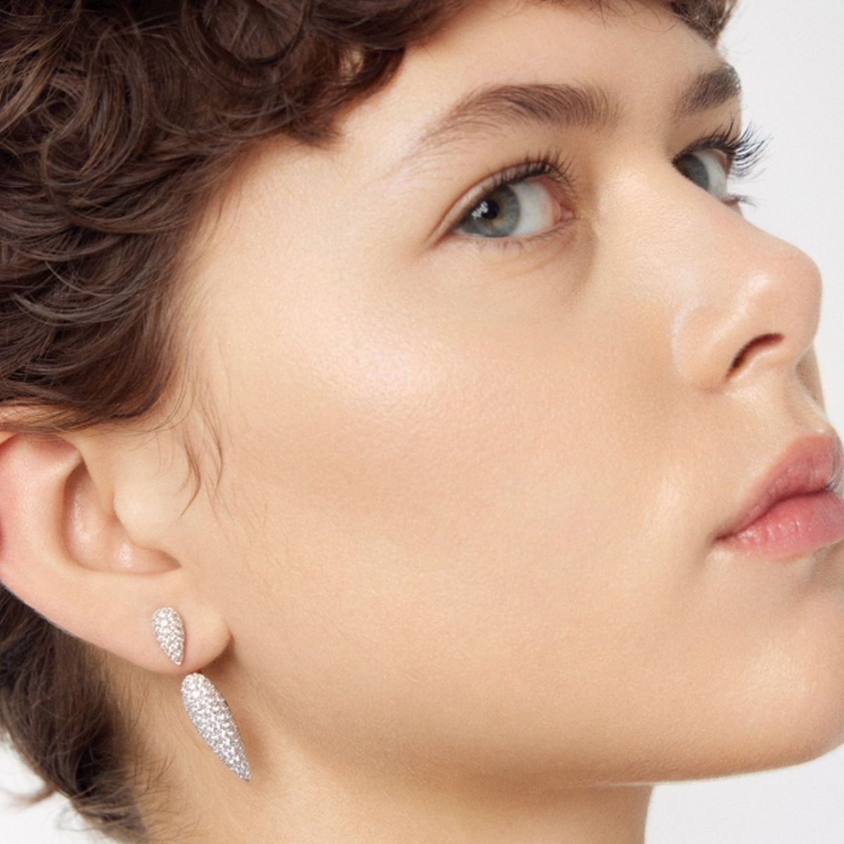 W.KRUK Kolczyki srebrne z cyrkoniami Emblems