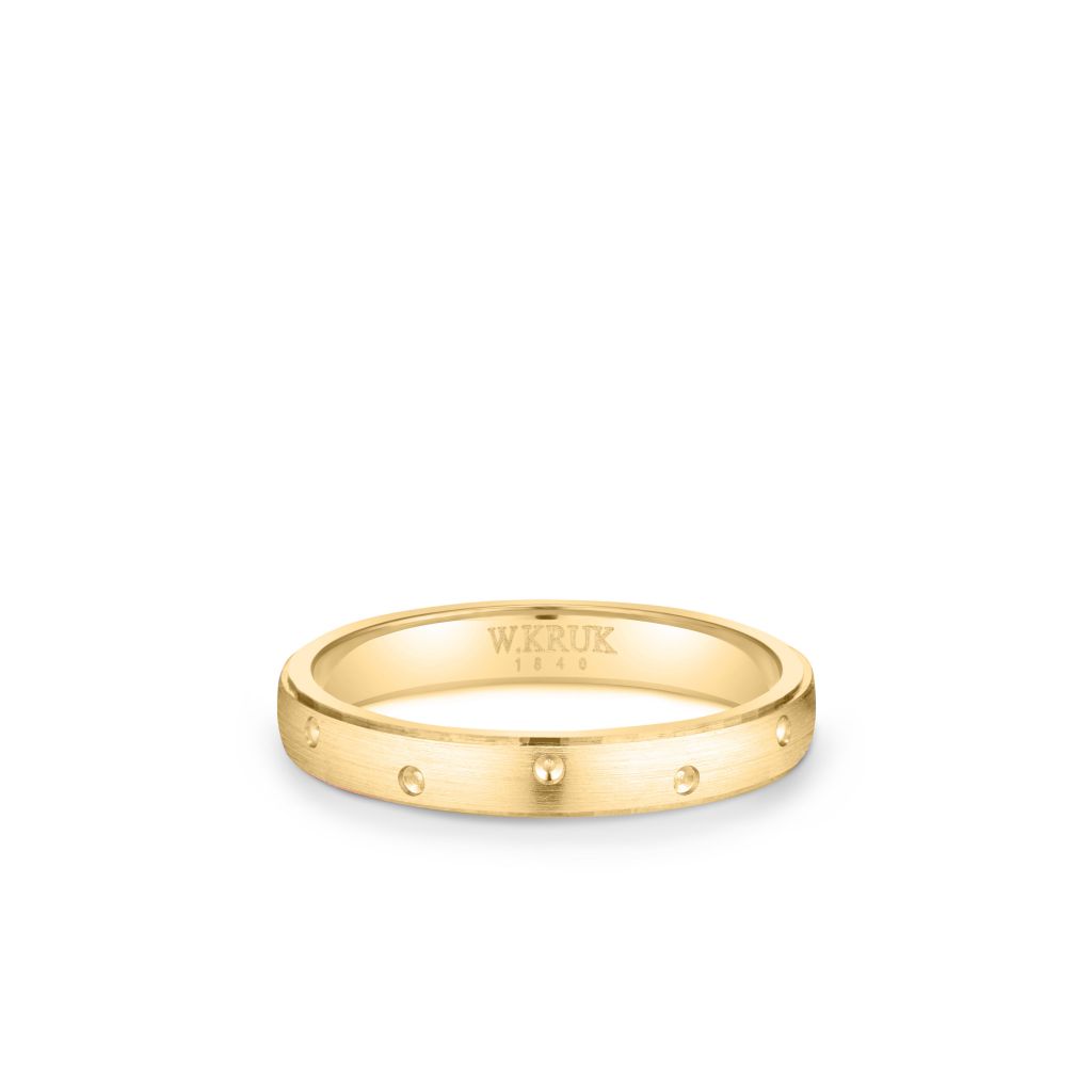 W.KRUK - Obrączka ślubna złota Graso damska