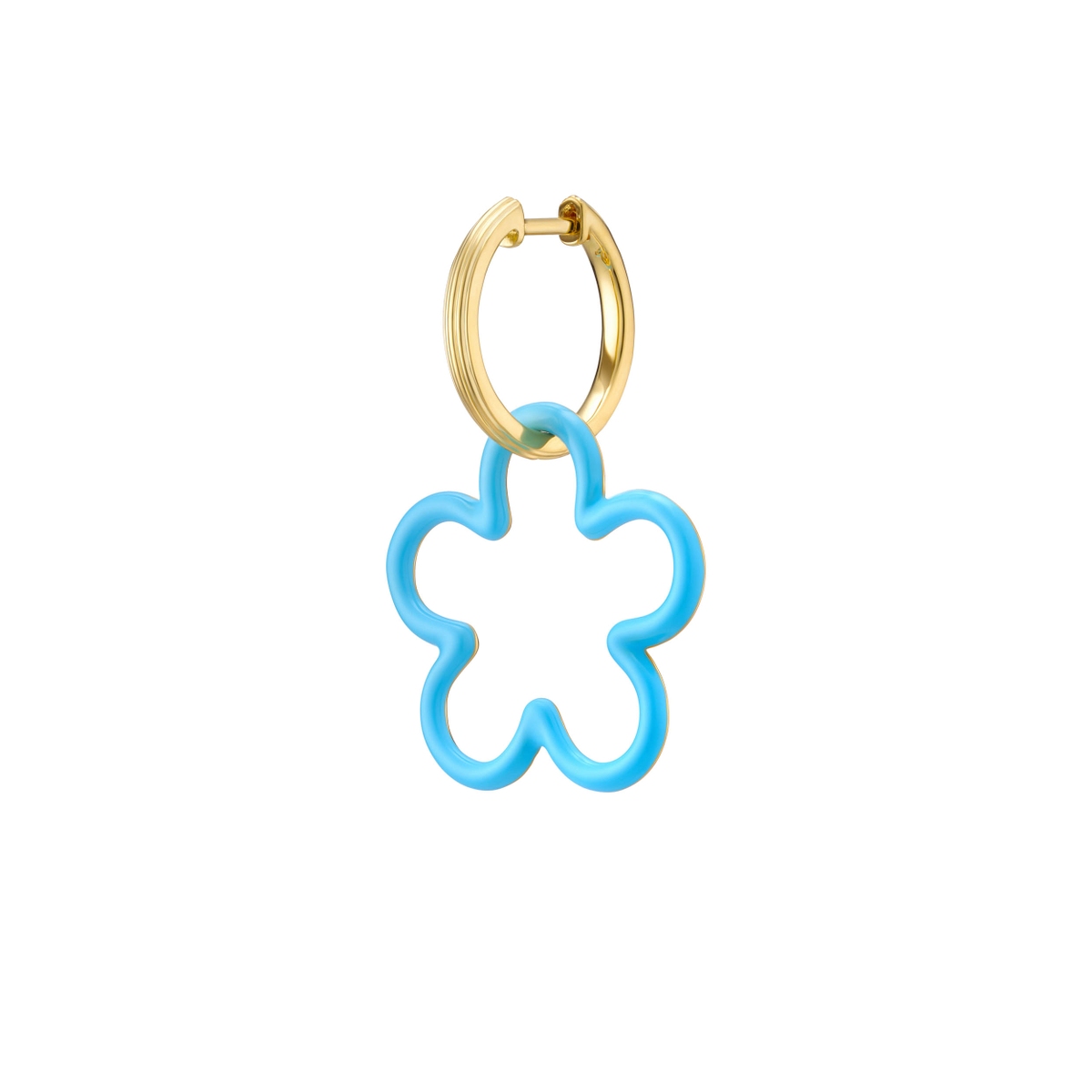 W.KRUK Kolczyk Blue Flower