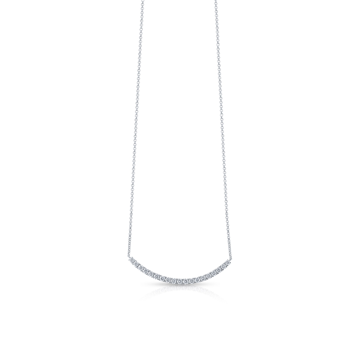 W.KRUK Naszyjnik białe złoto z brylantami