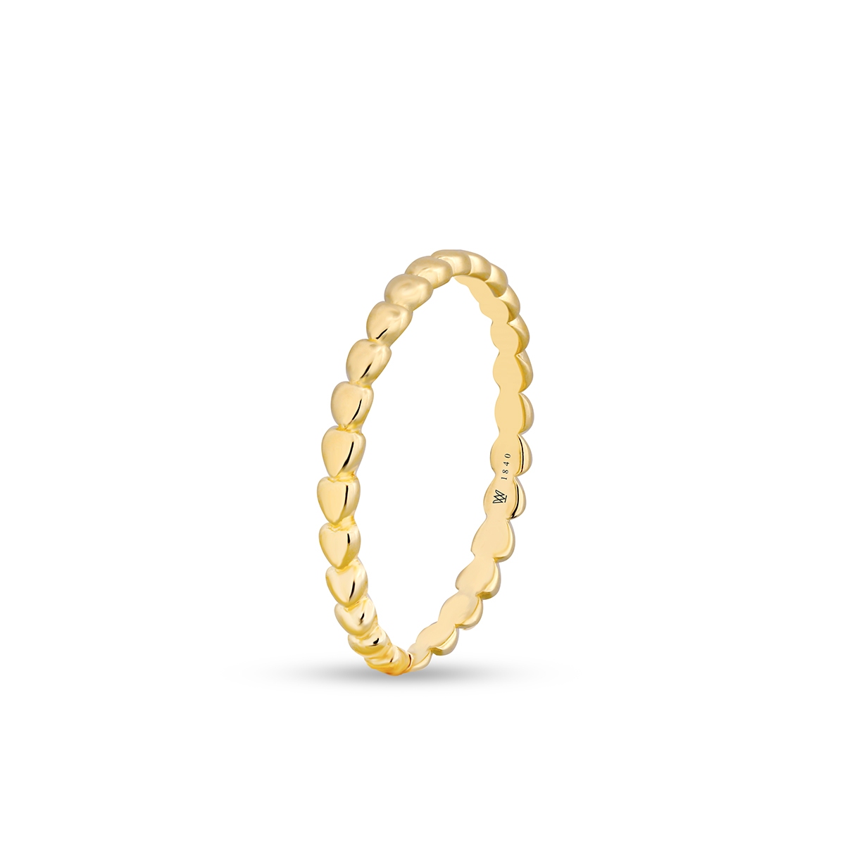 W.KRUK Pierścionek srebrny pozłacany