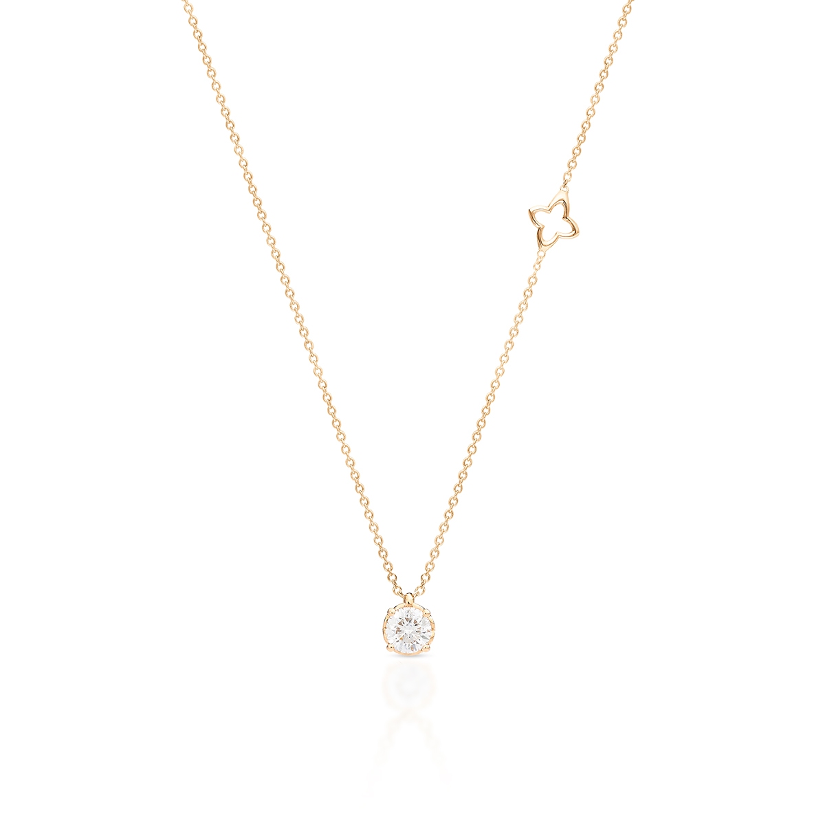 W.KRUK Naszyjnik złoty z brylantem RECARLO