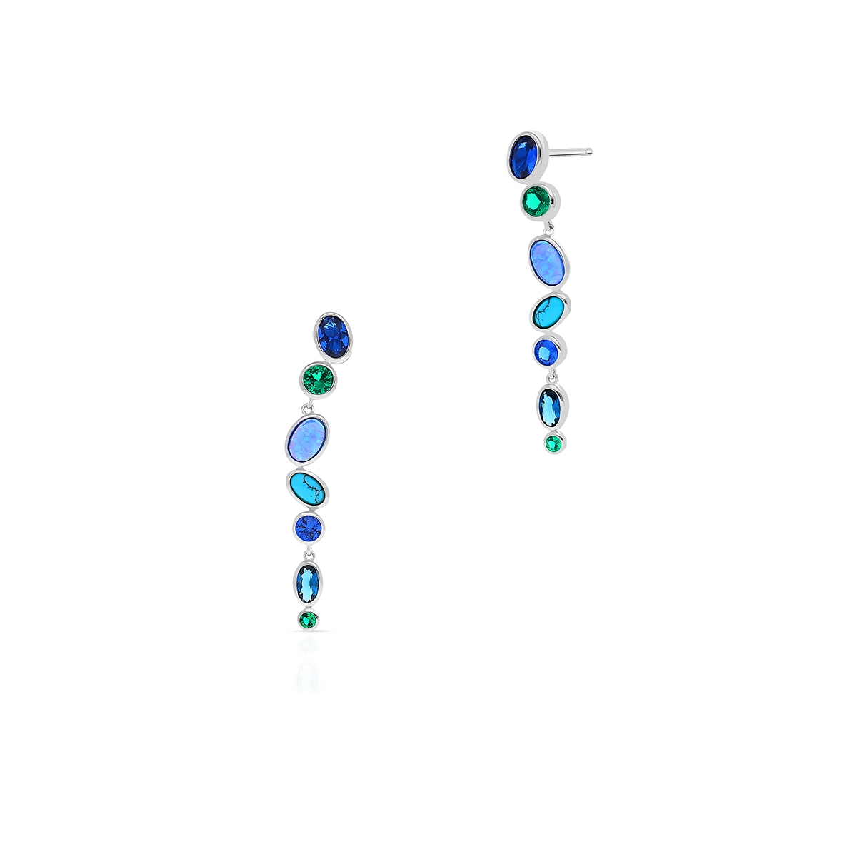 W.KRUK Kolczyki srebrne Laguna