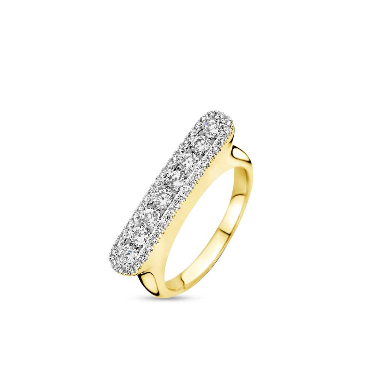 W.KRUK Pierścionek złoty Hulchi Belluni