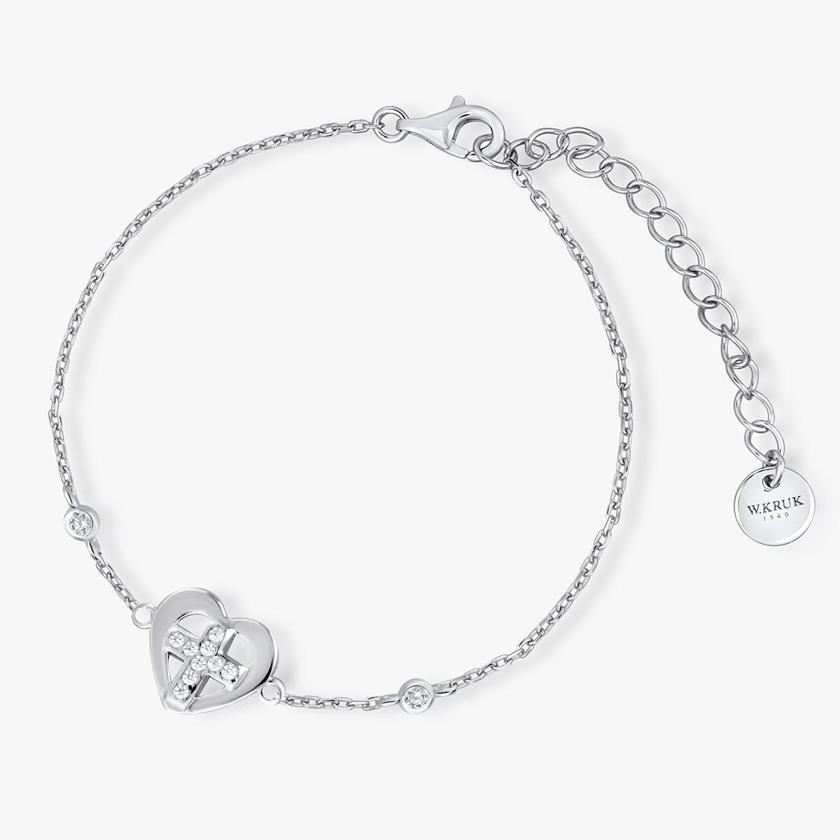W.KRUK Bransoleta srebrna