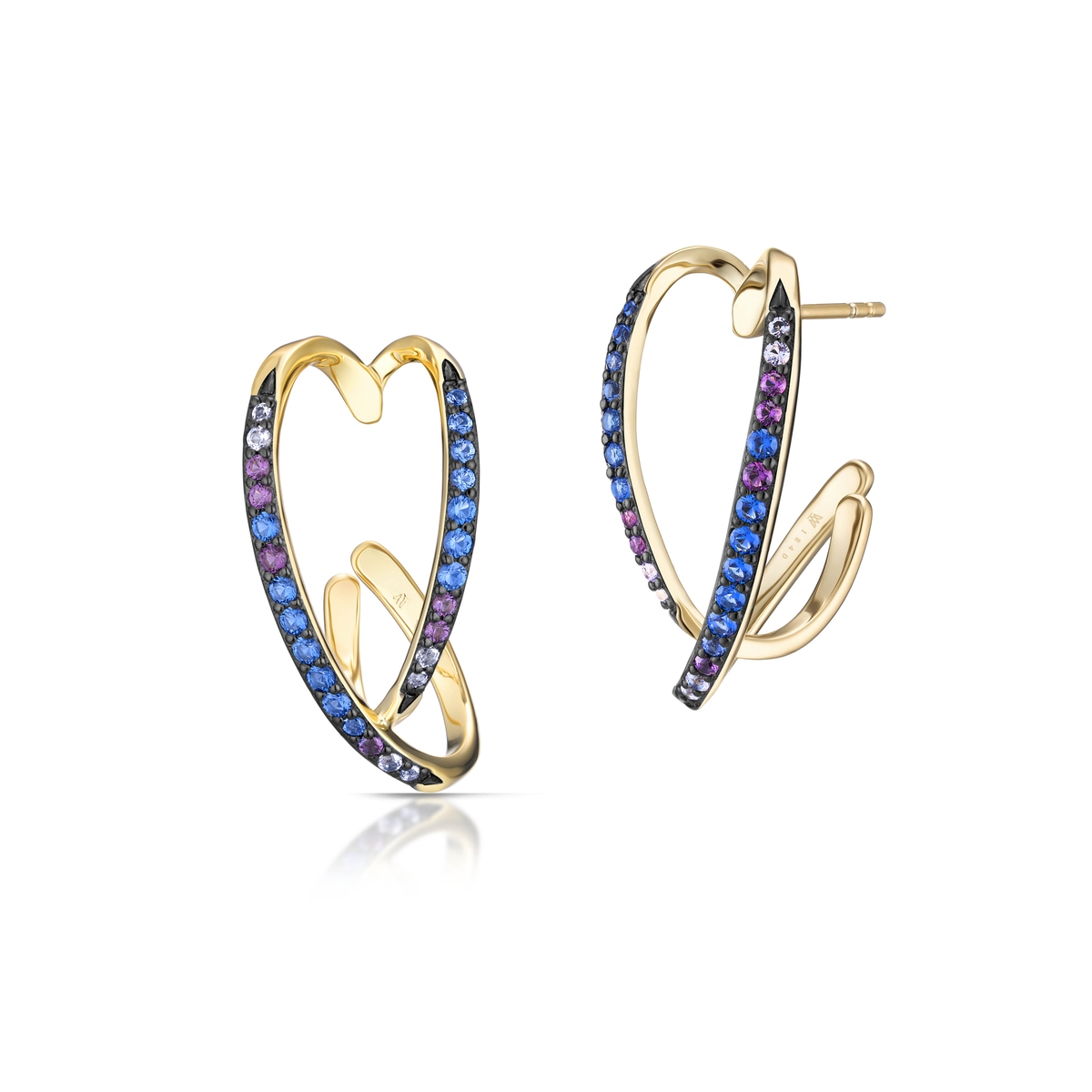 W.KRUK Kolczyki srebrne Preludium Paradise Birds