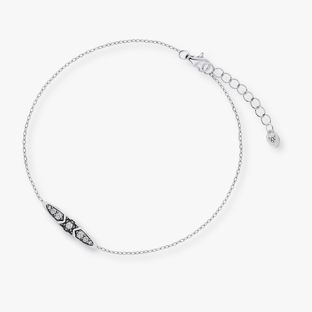 W.KRUK Bransoleta srebrna Royal Star