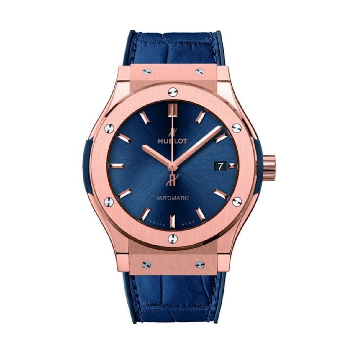 W.KRUK ZEGAREK HUBLOT CLASSIC FUSION KING GOLD BLUE