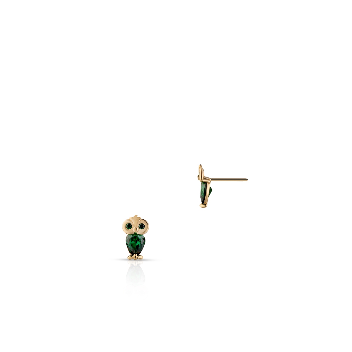 W.KRUK Kolczyki złote sowy