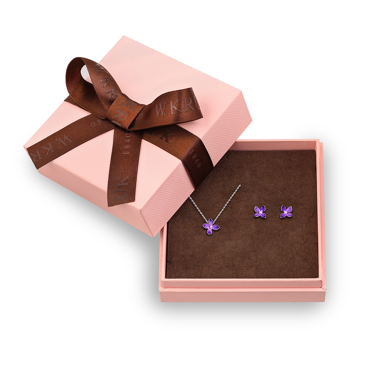 W.KRUK Komplet Liliowy Bez