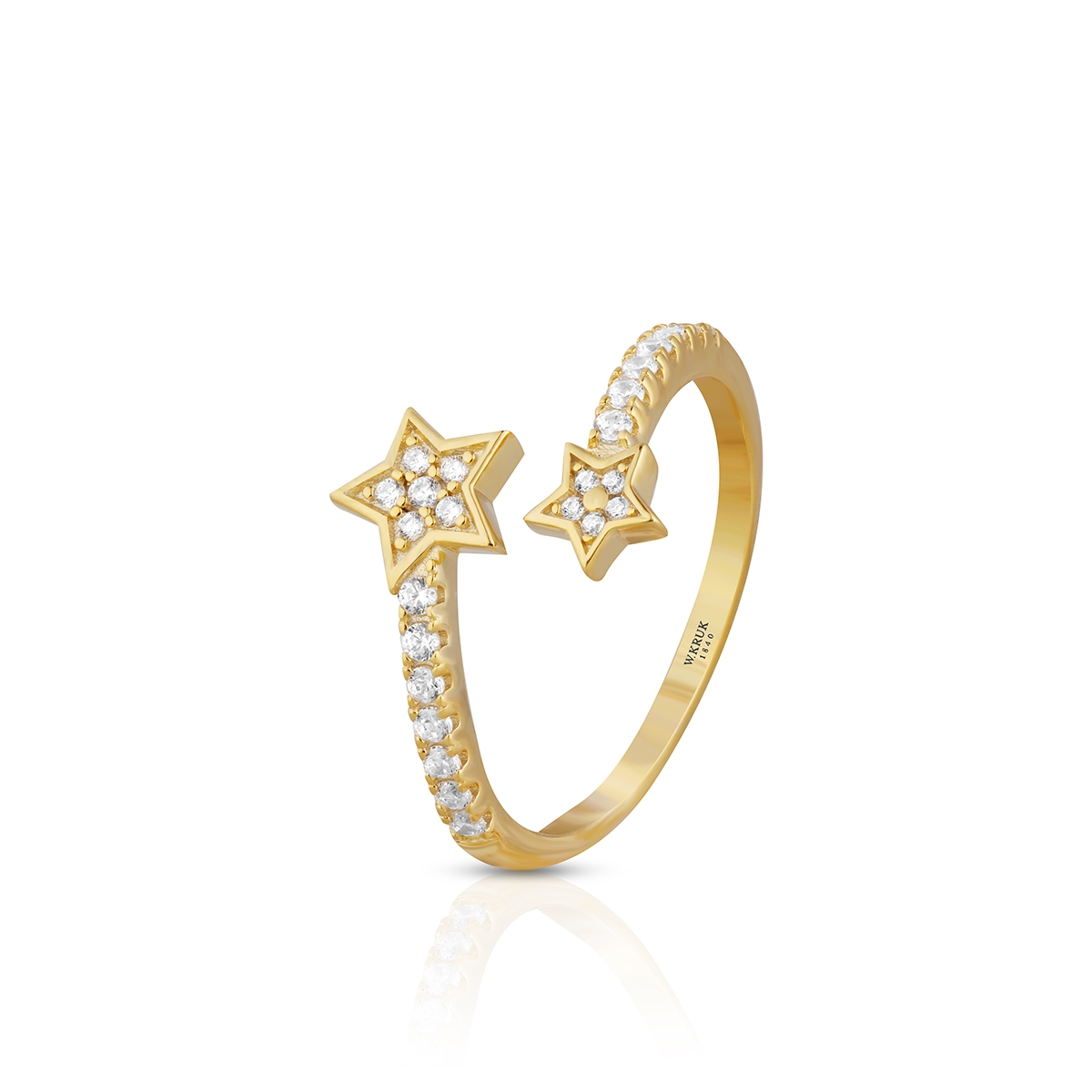 W.KRUK Pierścionek srebrny Little Star