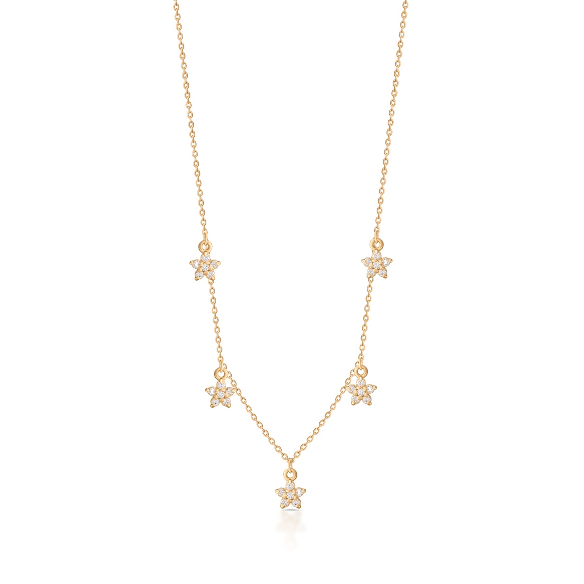 W.KRUK Naszyjnik złoty gwiazdki