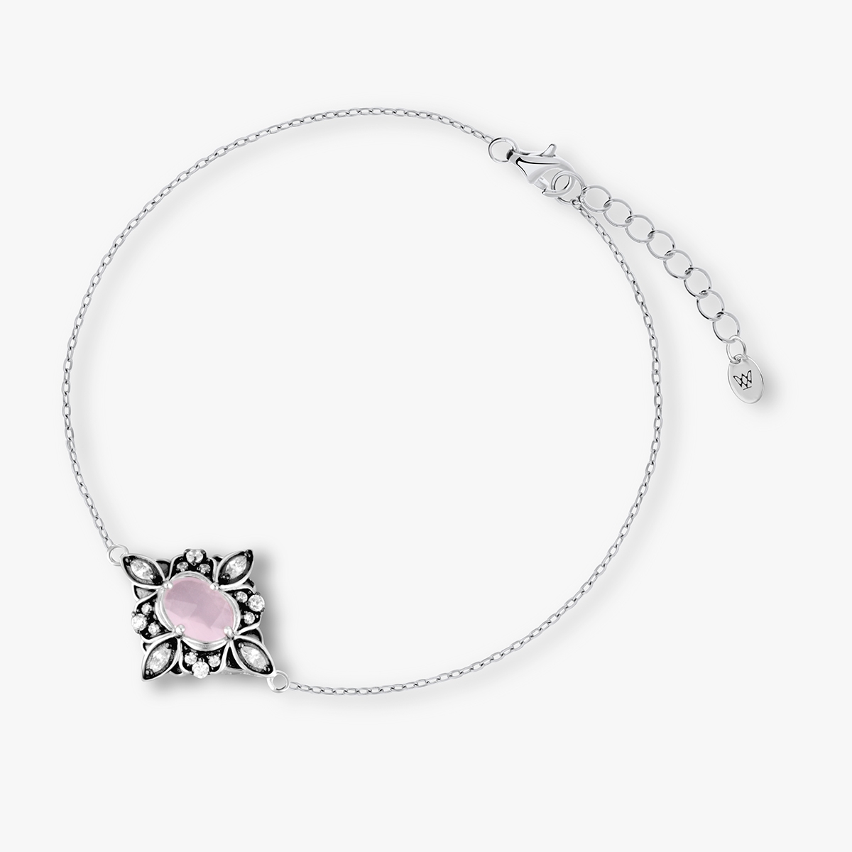 W.KRUK Bransoleta srebrna Royal Star