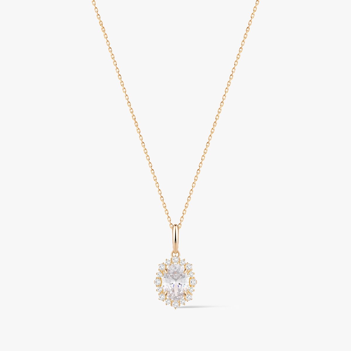 W.KRUK Wisiorek złoty z cyrkoniami