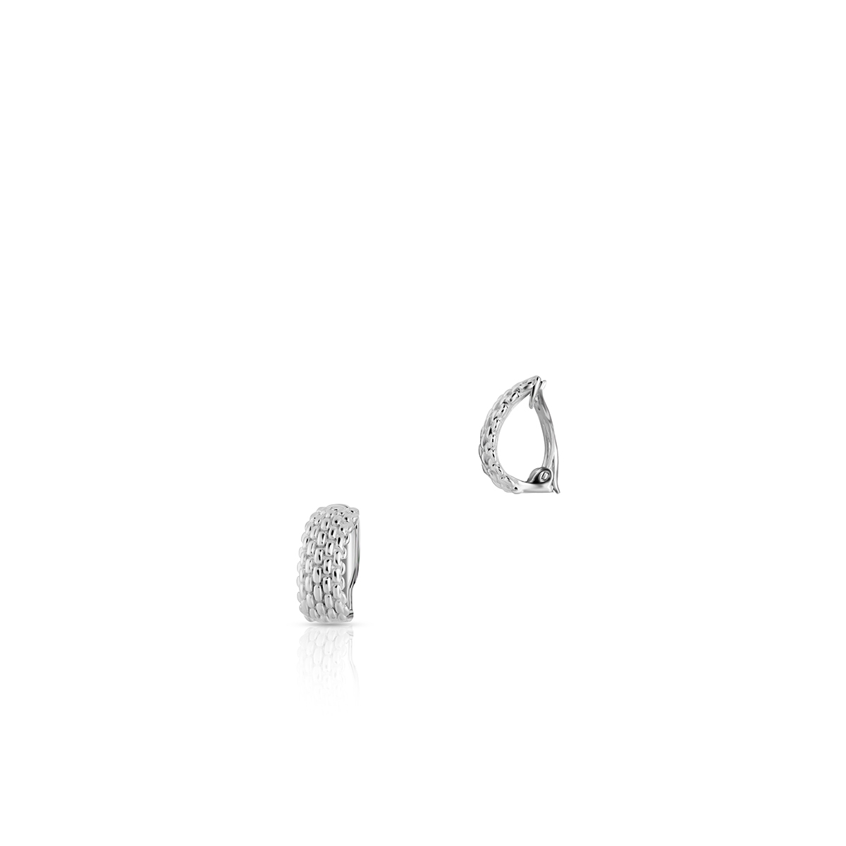 W.KRUK Klipsy srebrne W.KRUK