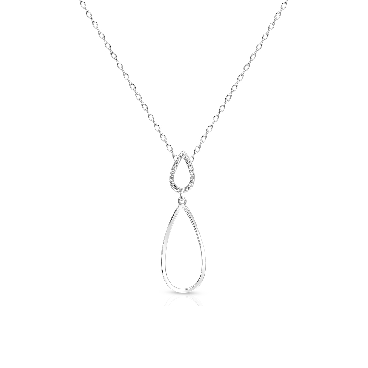 W.KRUK Wisiorek srebrny z cyrkoniami