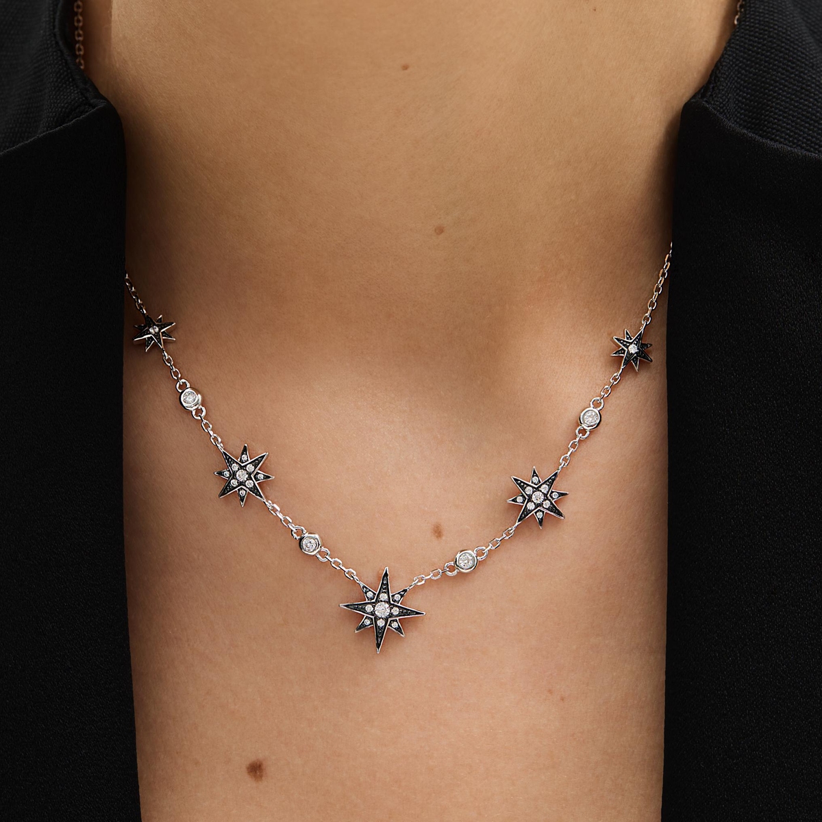 W.KRUK Naszyjnik srebrny Royal Star