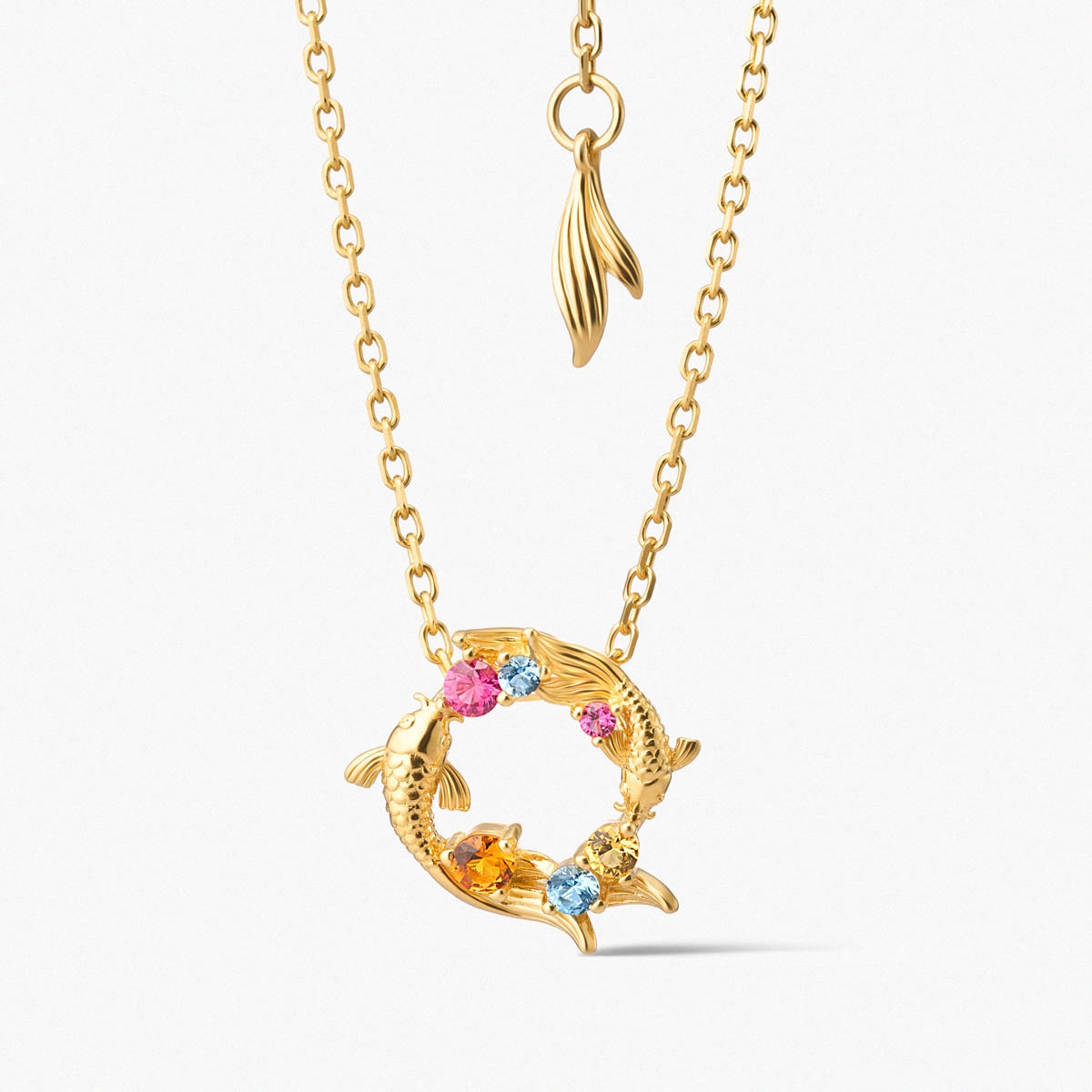 W.KRUK Naszyjnik srebrny KOI