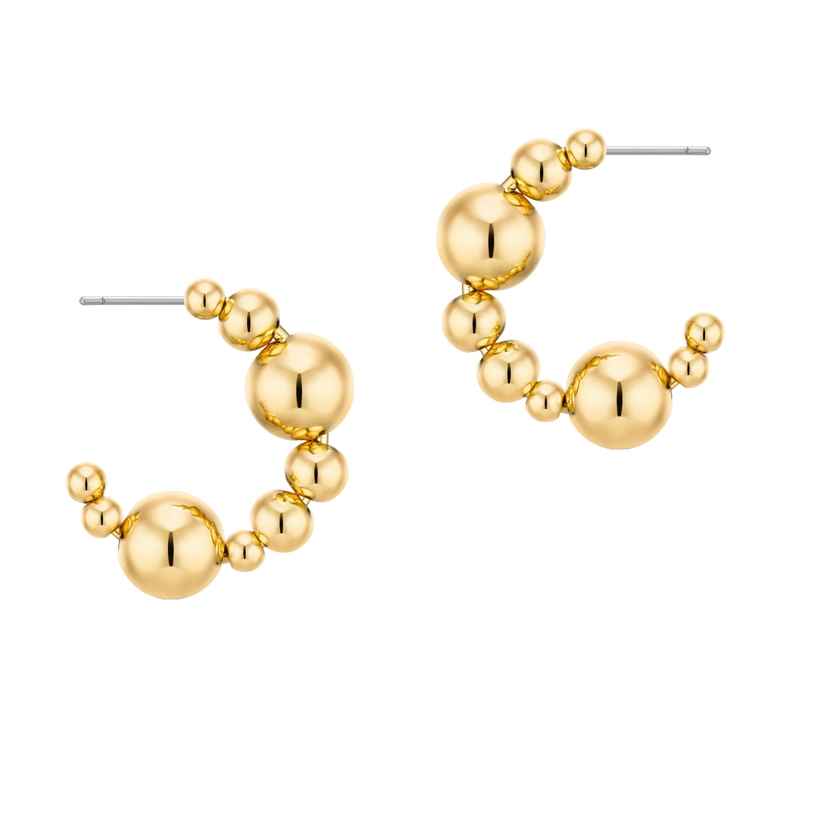 W.KRUK Kolczyki Gold Bubble Tea