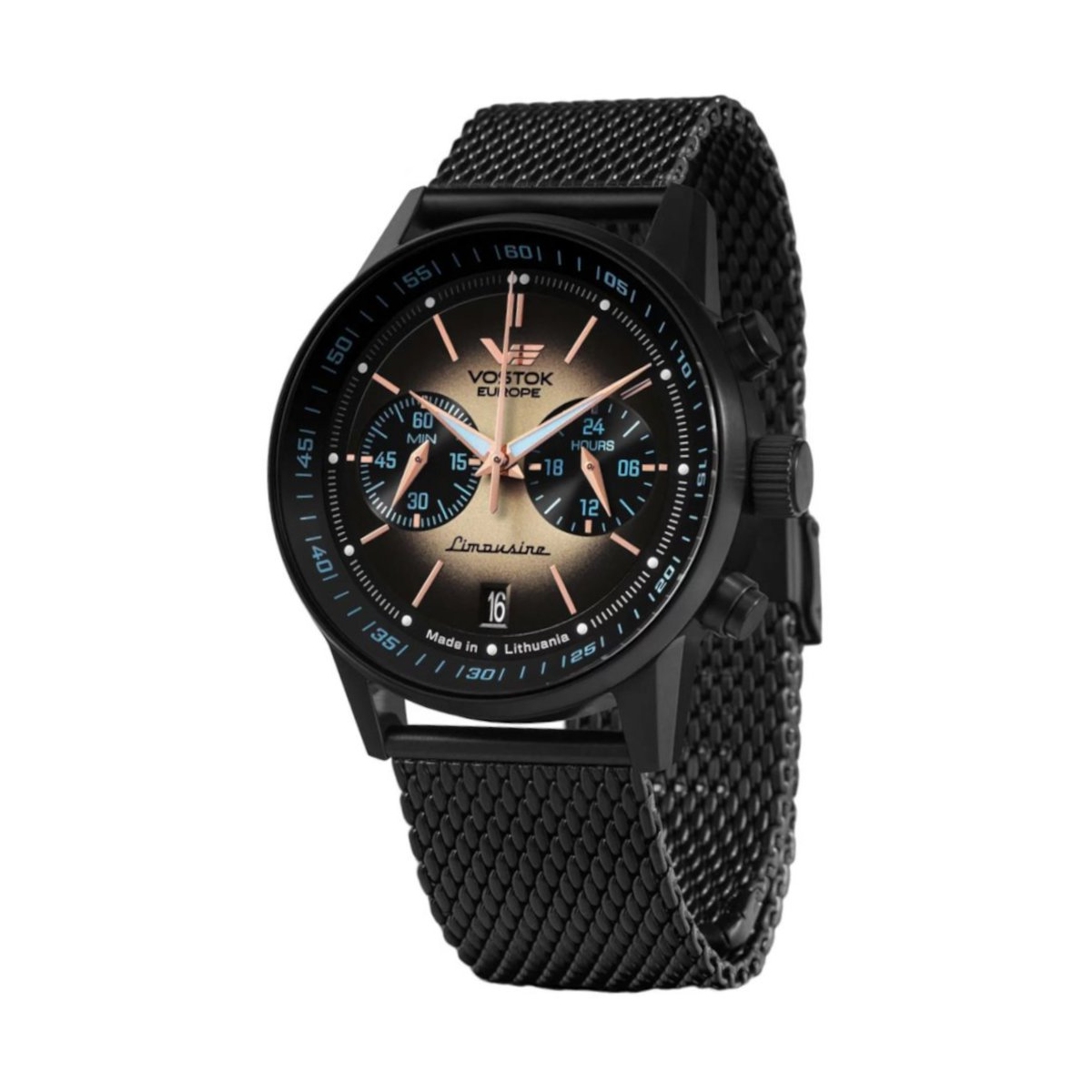 W.KRUK ZEGAREK VOSTOK EUROPE GAZ-14 LIMOUSINE CHRONO