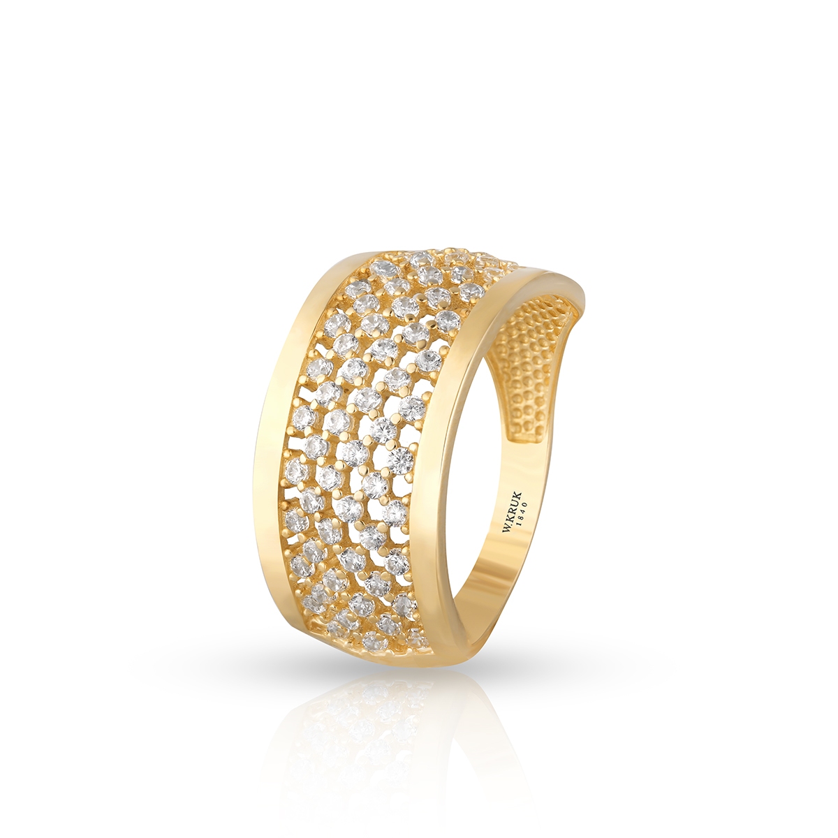 W.KRUK Pierścionek złoty