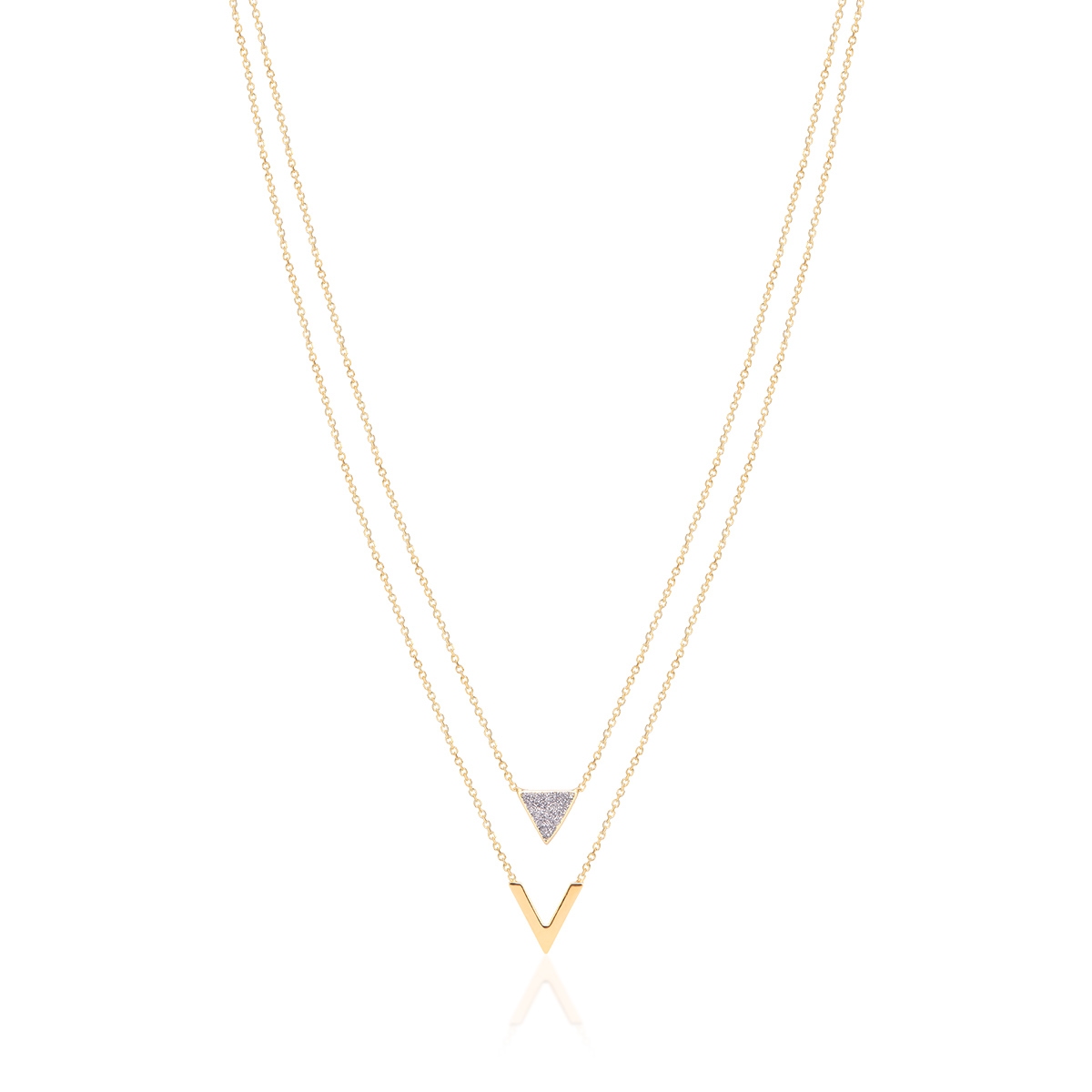 W.KRUK Naszyjnik złoty kaskadowy