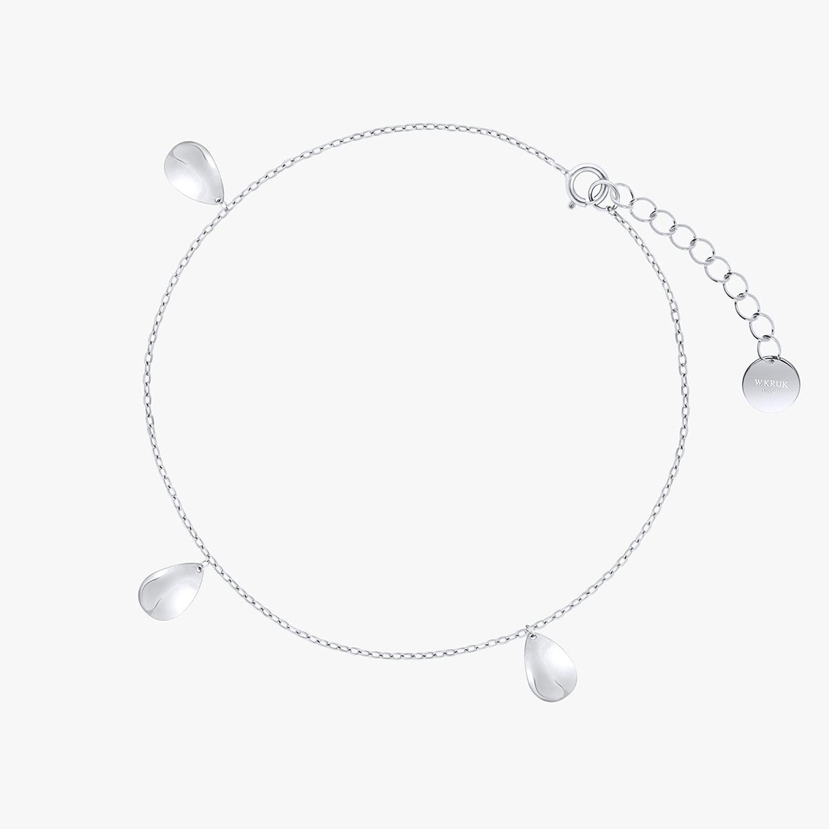 W.KRUK Bransoleta srebrna z wiszącymi elementami