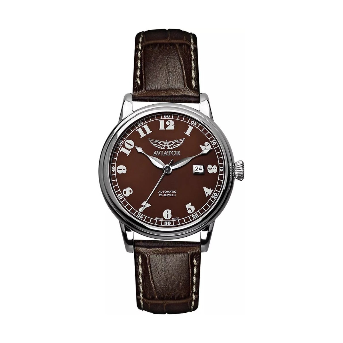 W.KRUK ZEGAREK AVIATOR DOUGLAS DATE AUTOMATIC