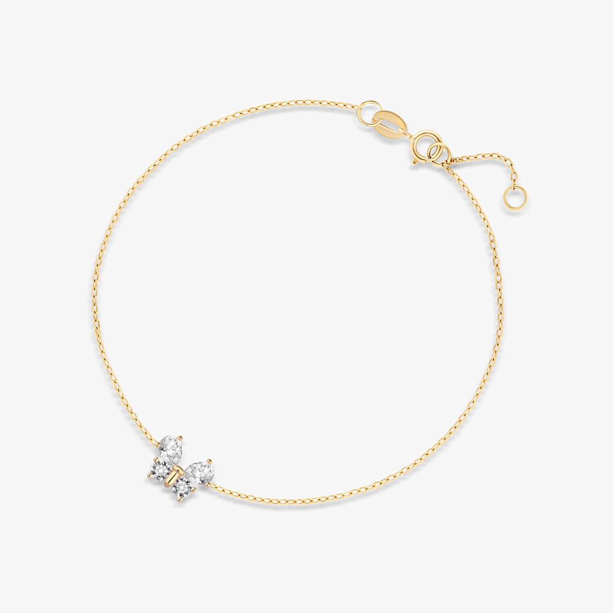 W.KRUK Bransoleta złota z cyrkoniami