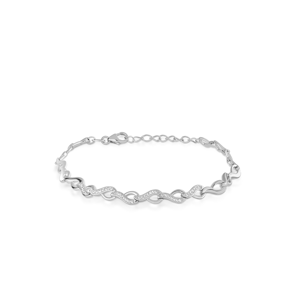 W.KRUK Bransoleta srebrna z cyrkoniami