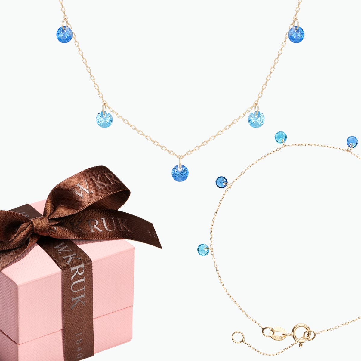 W.KRUK Komplet Błękitna Fantazja