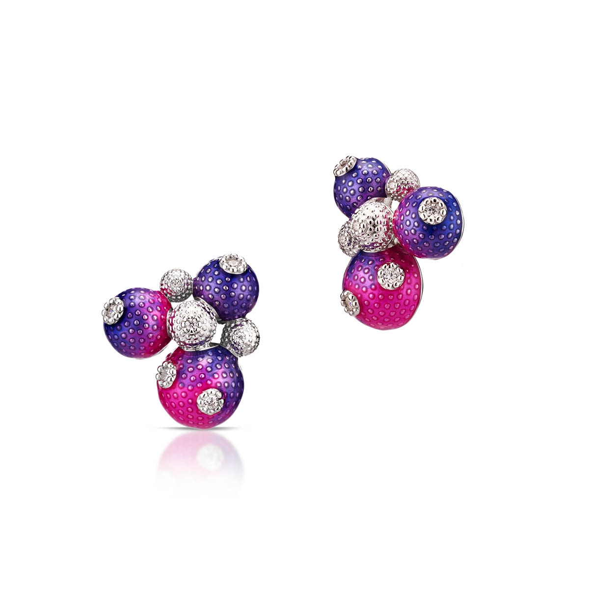 W.KRUK Kolczyki srebrne Imaginarium