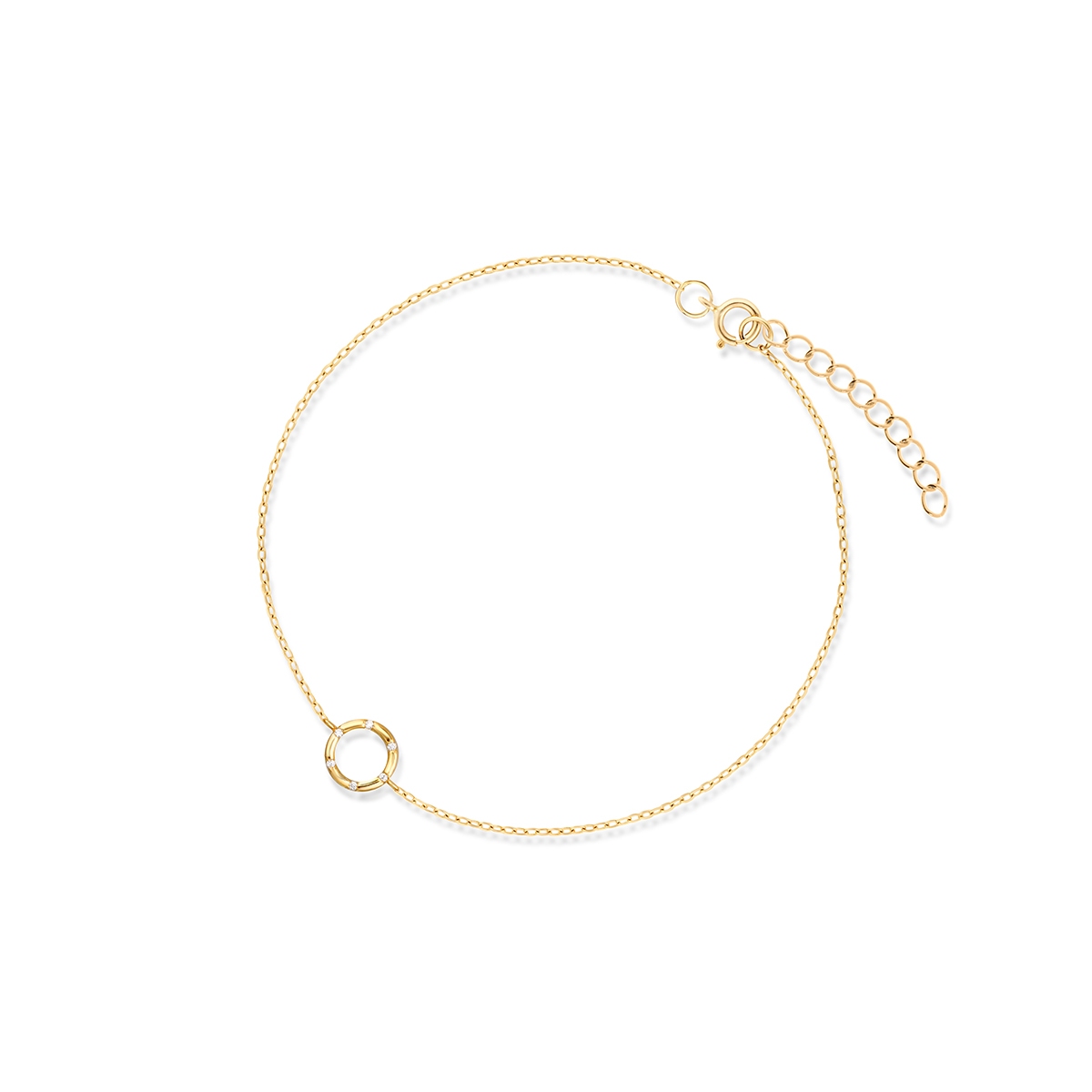 W.KRUK Bransoleta srebrna pozłacana