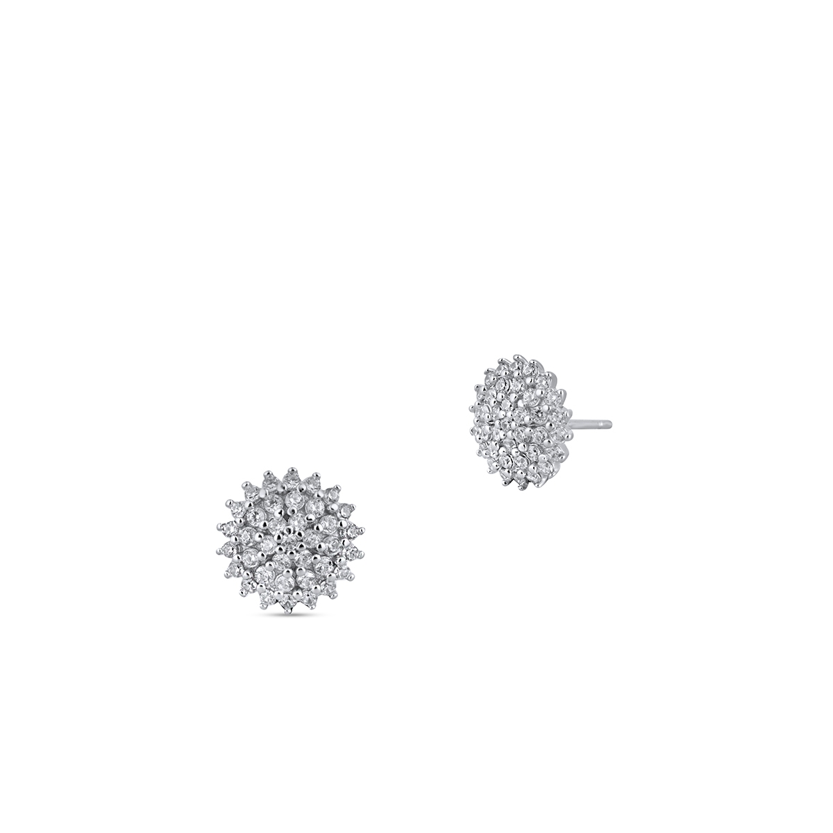 W.KRUK Kolczyki srebrne z cyrkoniami