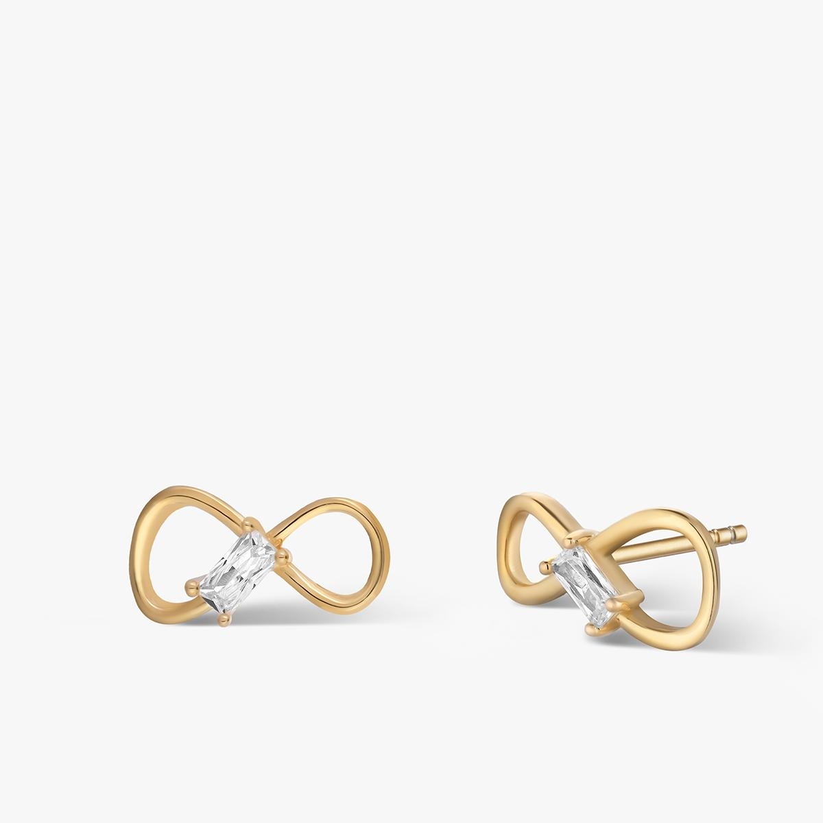 W.KRUK Kolczyki srebrne z cyrkoniami