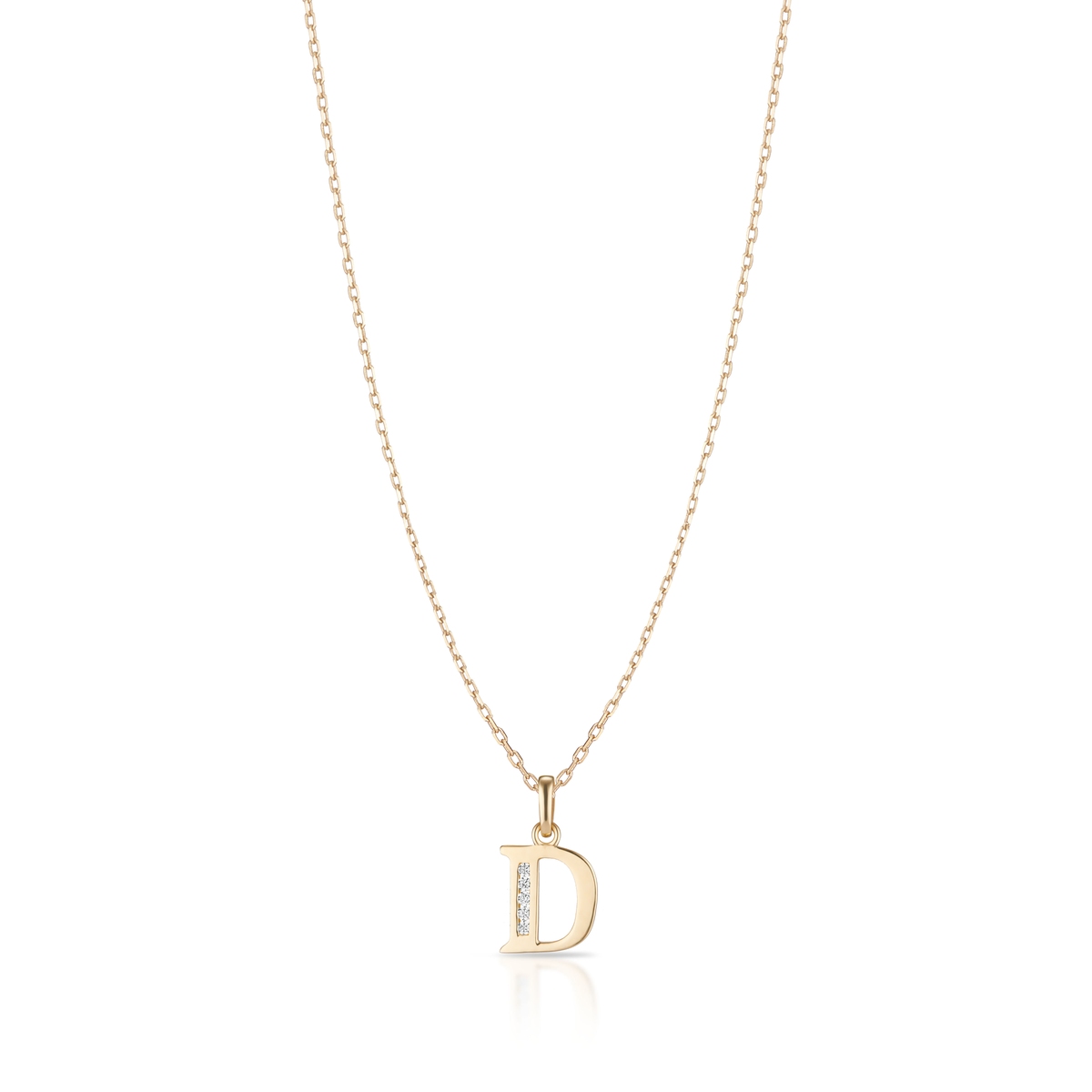 W.KRUK Wisiorek złoty literka D