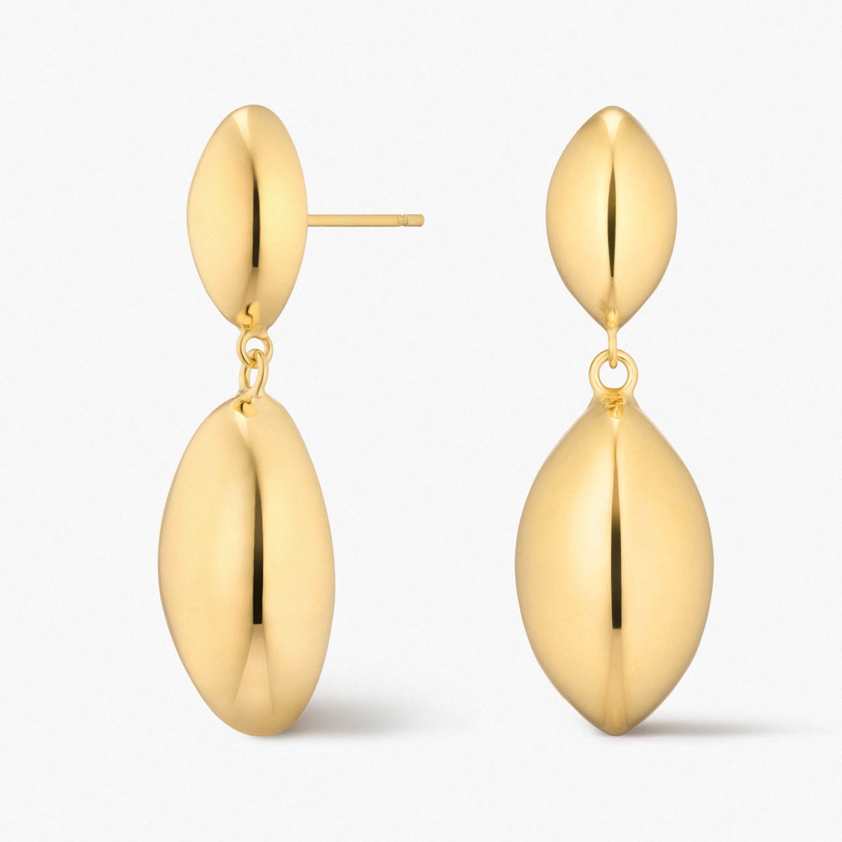 W.KRUK Kolczyki srebrne pozłacane