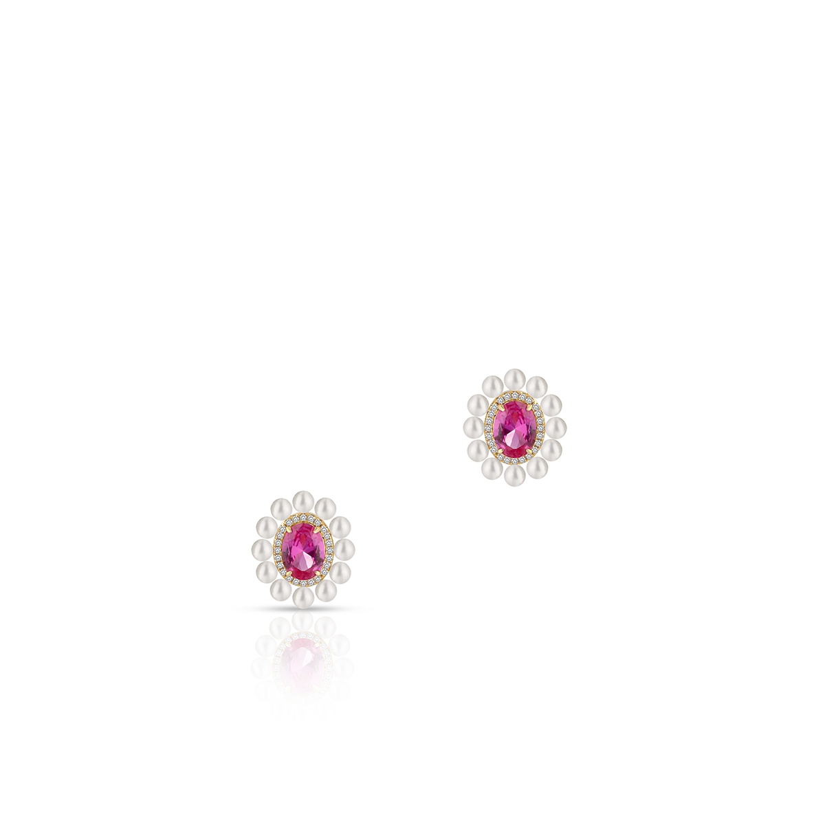 W.KRUK Kolczyki srebrne pozłacane