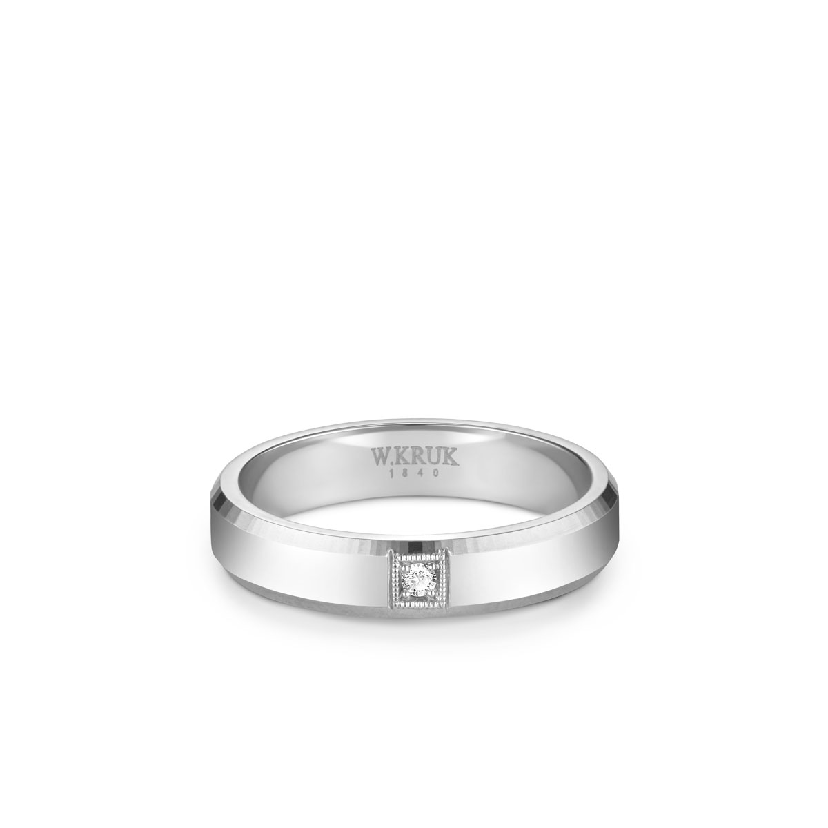 W.KRUK - Obrączka ślubna złota Bormio damska