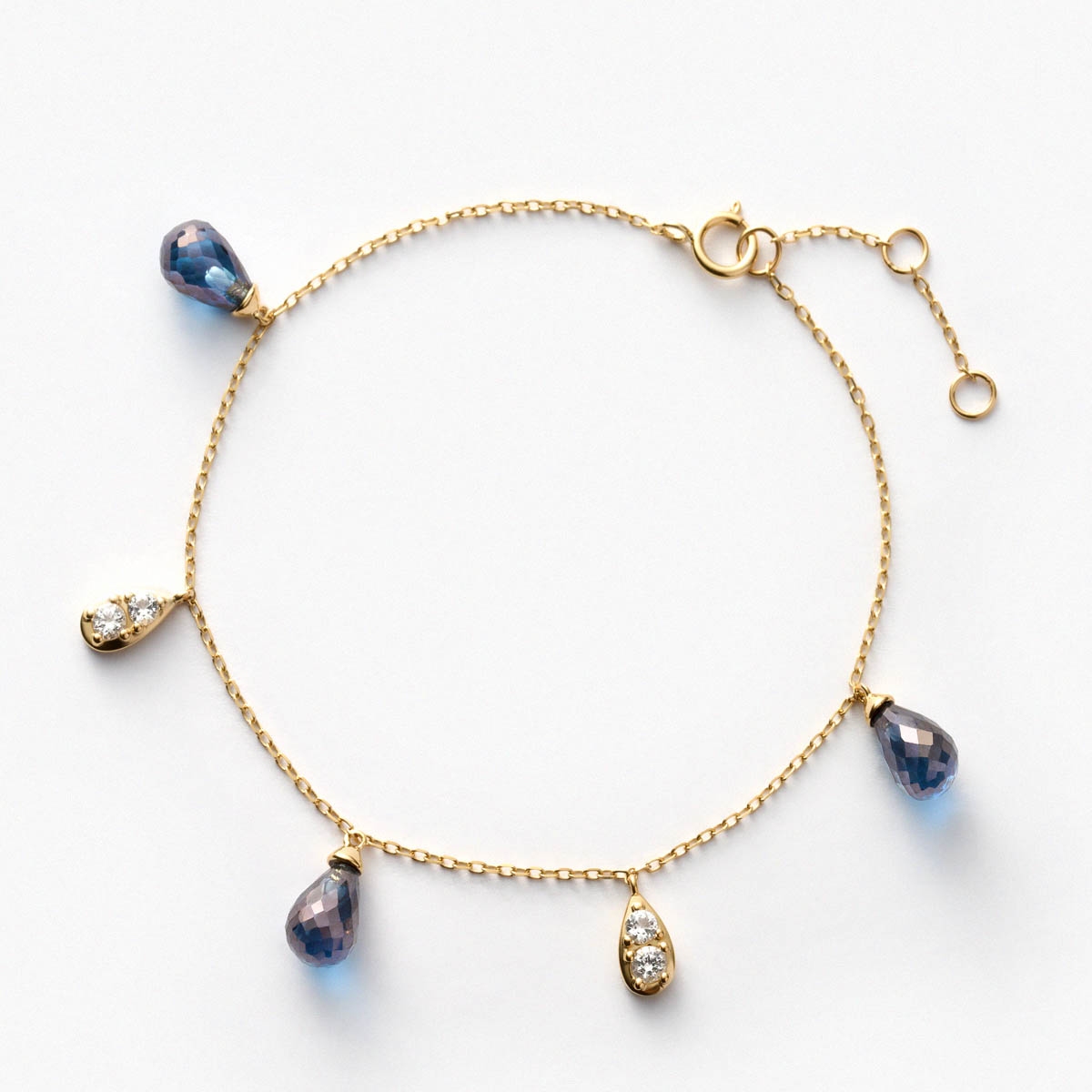 W.KRUK Bransoleta złota Kwiaty Nocy Bratki