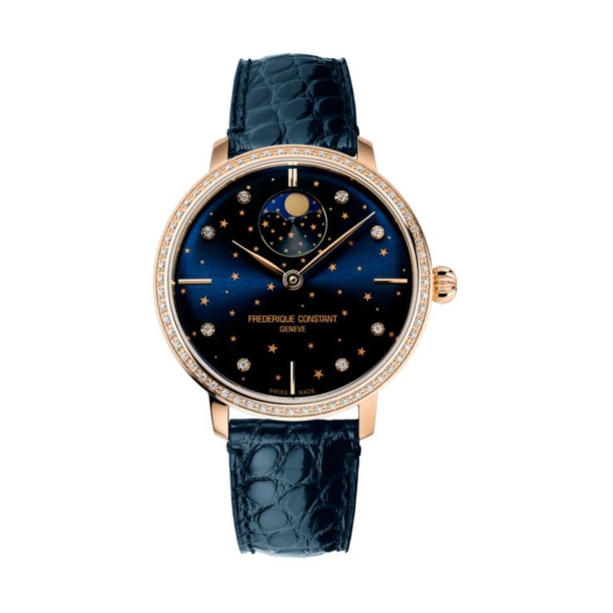 W.KRUK ZEGAREK FREDERIQUE CONSTANT MANUFACTURE SLIMLINE MOONPHASE STARS