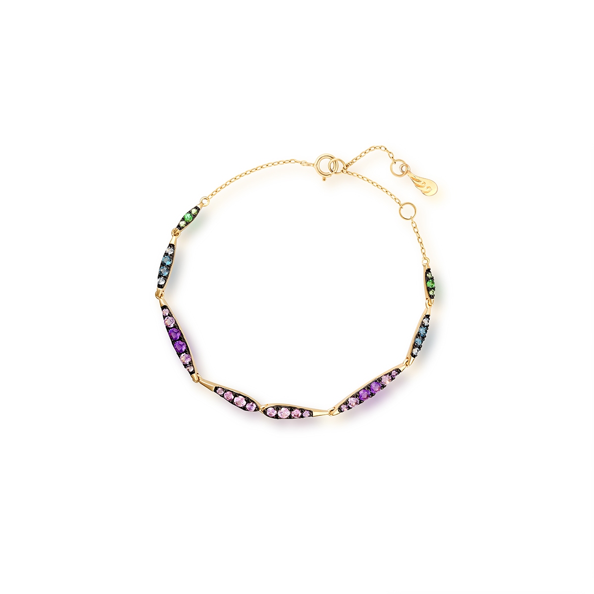 W.KRUK Bransoleta złota Preludium Paradise Birds