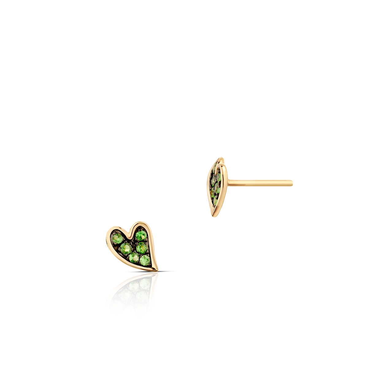 W.KRUK Kolczyki złote Kwiaty Nocy Anturium