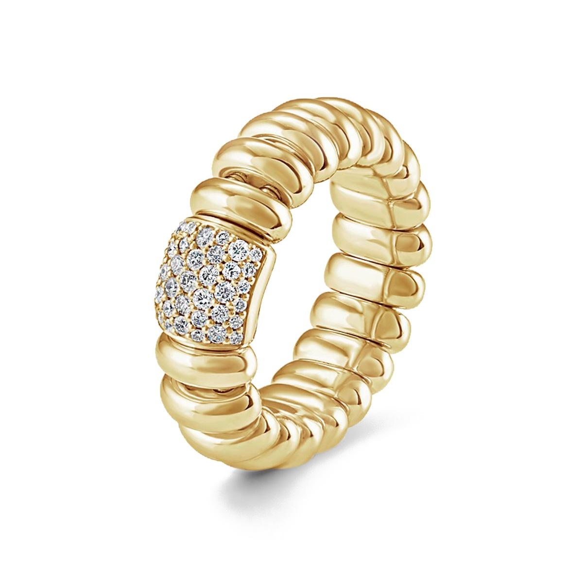 W.KRUK Pierścionek złoty HULCHI BELLUNI