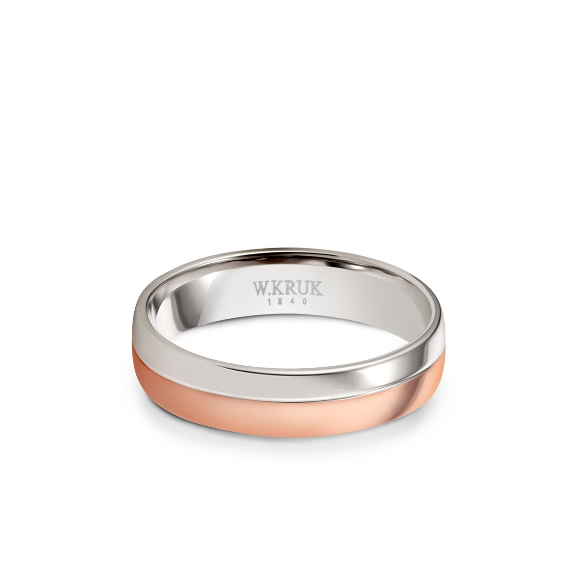 W.KRUK Obrączka złota PINK