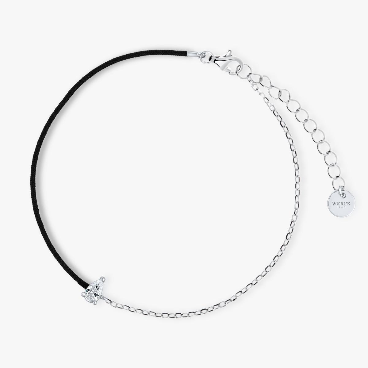 W.KRUK Bransoleta srebrna z cyrkonią