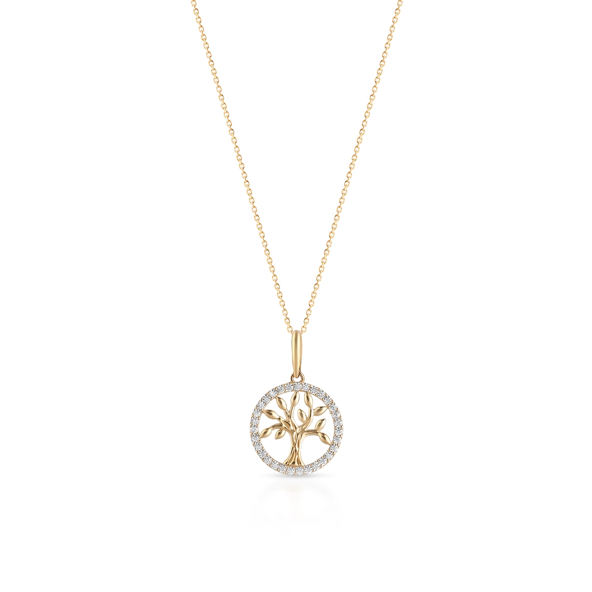 W.KRUK Wisiorek złoty drzewko szczęścia