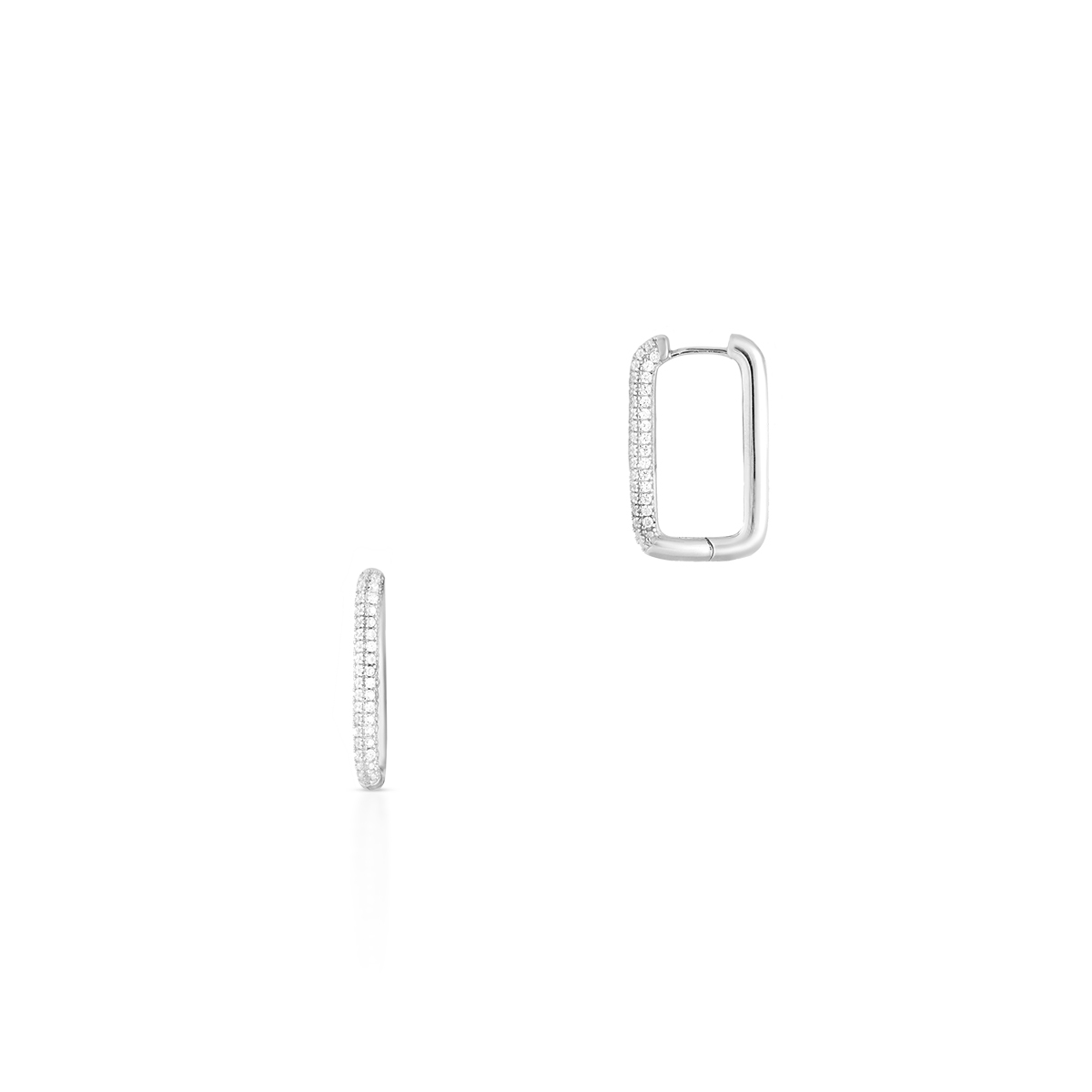 W.KRUK Kolczyki srebrne z cyrkoniami