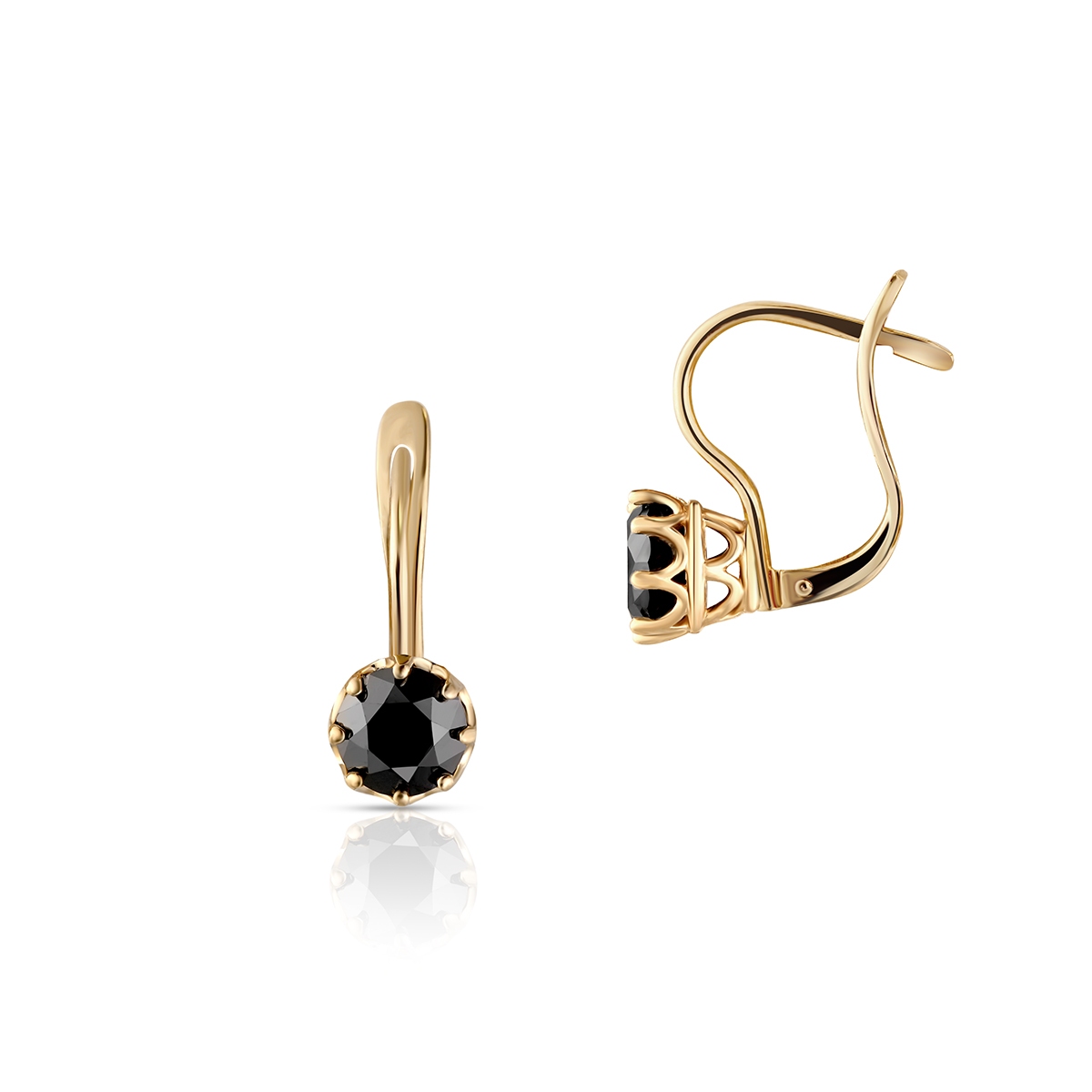 W.KRUK Kolczyki złote Tajemniczy