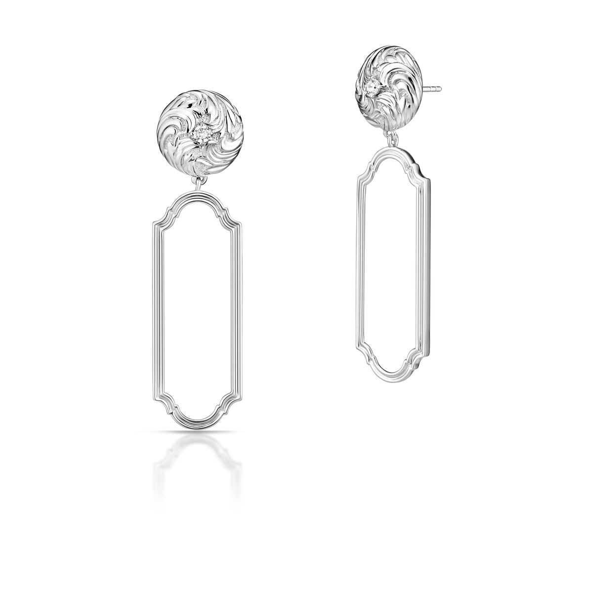 W.KRUK Kolczyki srebrne Baśniowa